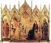 Simone Martini The Annunciation with St. Margaret and St. Asano, oil painting reproduction